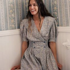 The Liliana Dress | Daisy Blue -AURIN Clothing Shop Liliana fb feed