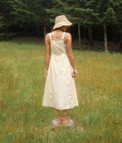 The Maia Dress | Chamomile Patchwork -AURIN Clothing Shop Maia3