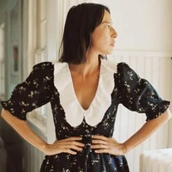 The Mischa Dress | Noir Dancing Chamomile -AURIN Clothing Shop Mischa fb feed 66003c7e fb01 460b a623 7f46da90983f