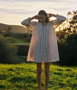 The Noor Dress | Oat Straw Cream -AURIN Clothing Shop Noor1