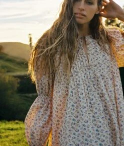 The Noor Dress | Oat Straw Cream -AURIN Clothing Shop Noor2