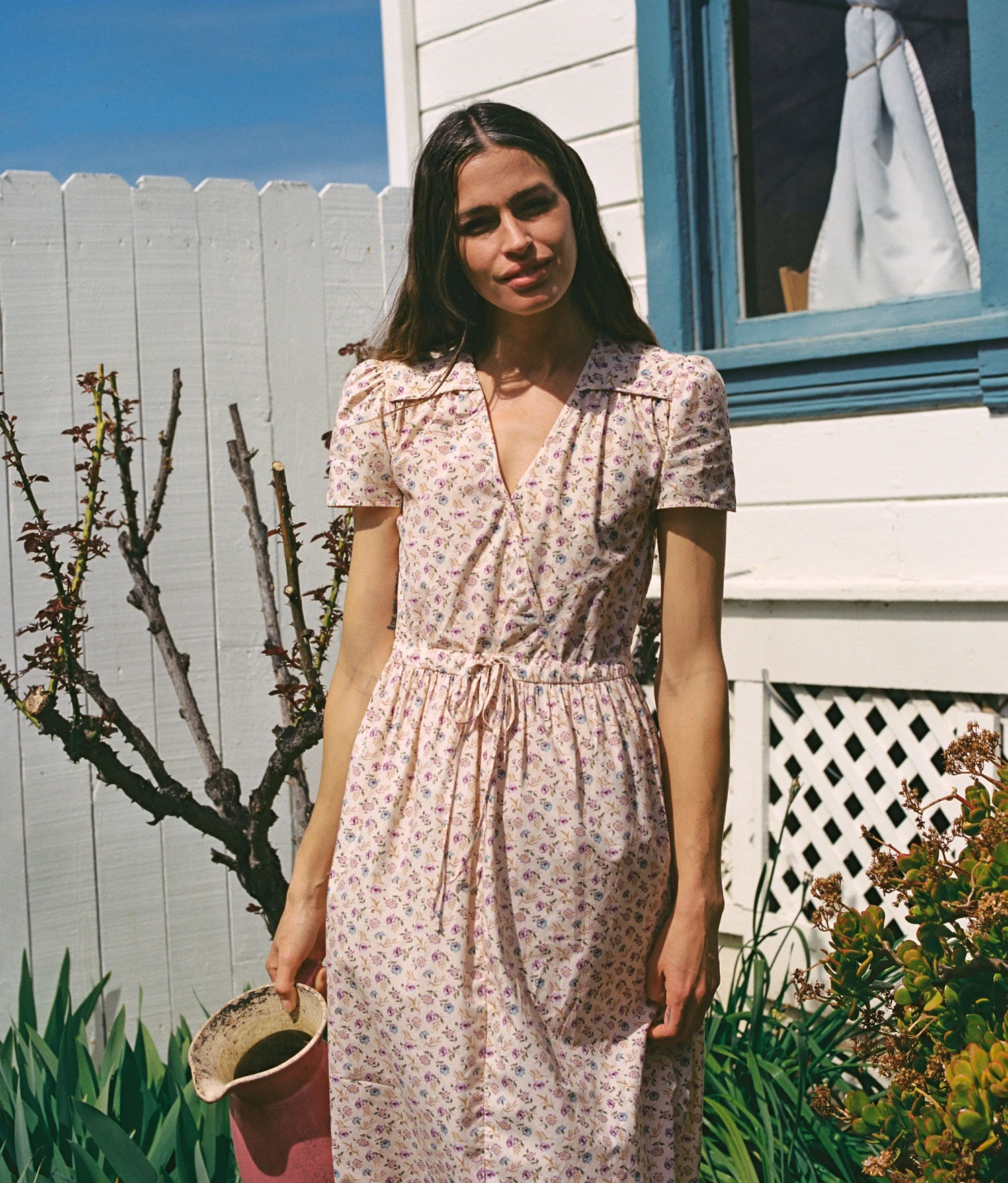 The Dawn Dress Petites | Oat Straw Cream 5 The Dawn Dress Petites | Oat Straw Cream - Image 3