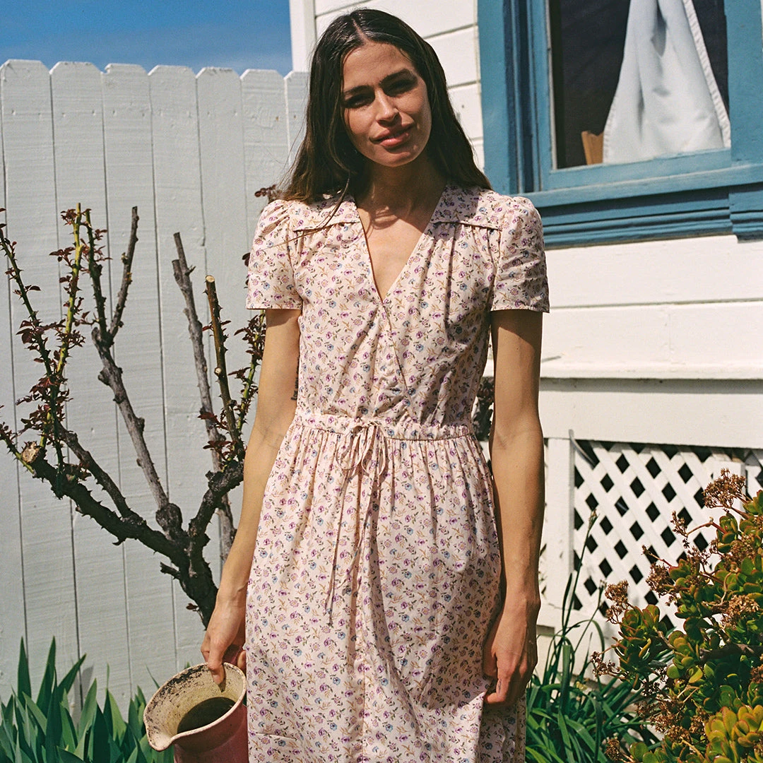 The Dawn Dress Petites | Oat Straw Cream 6 The Dawn Dress Petites | Oat Straw Cream - Image 4