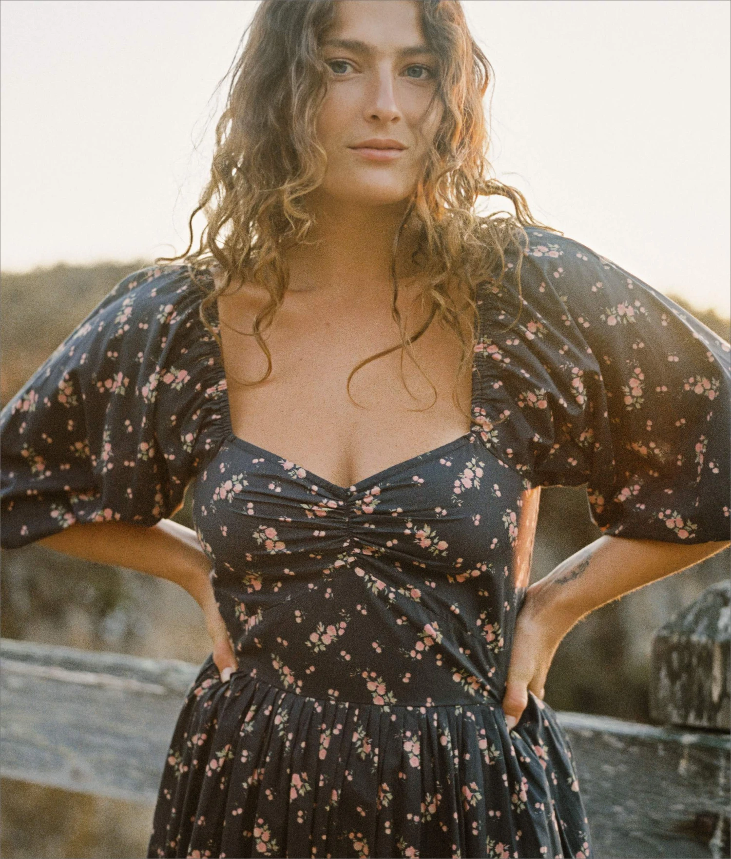 The Peyton Dress | Mums Ditsy Black 4 The Peyton Dress | Mums Ditsy Black - Image 2