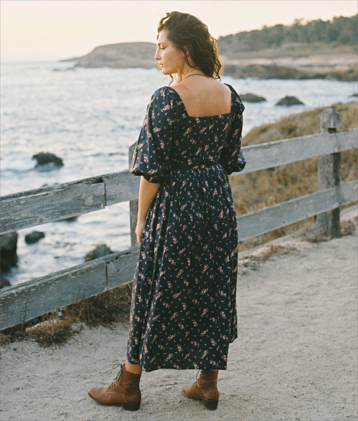 The Peyton Dress | Mums Ditsy Black 8 The Peyton Dress | Mums Ditsy Black - Image 6