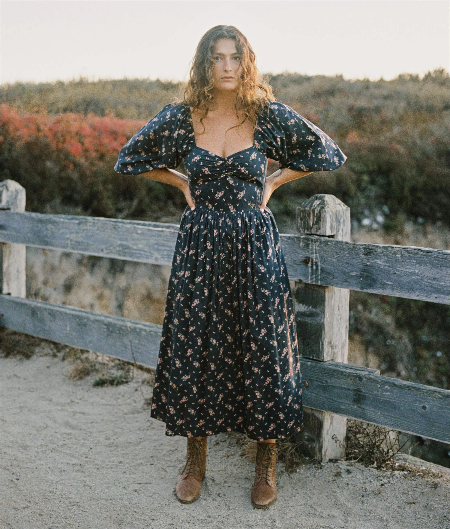 The Peyton Dress | Mums Ditsy Black 7 The Peyton Dress | Mums Ditsy Black - Image 5