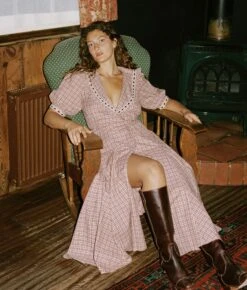 The Rachel Dress | Winter Plaid -AURIN Clothing Shop Rachel5 1