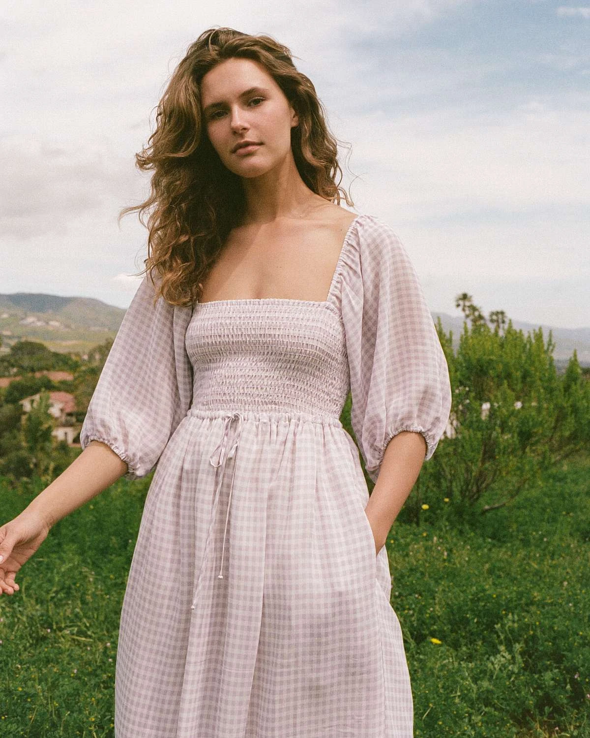 The Katrina Dress | Lavender Gingham 3 The Katrina Dress | Lavender Gingham