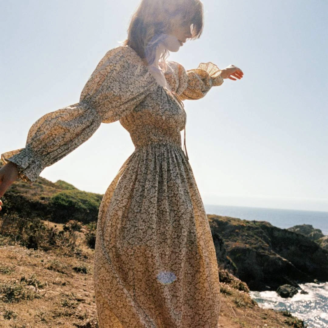 The Adelia Dress | Green Daisy 11 The Adelia Dress | Green Daisy - Image 9