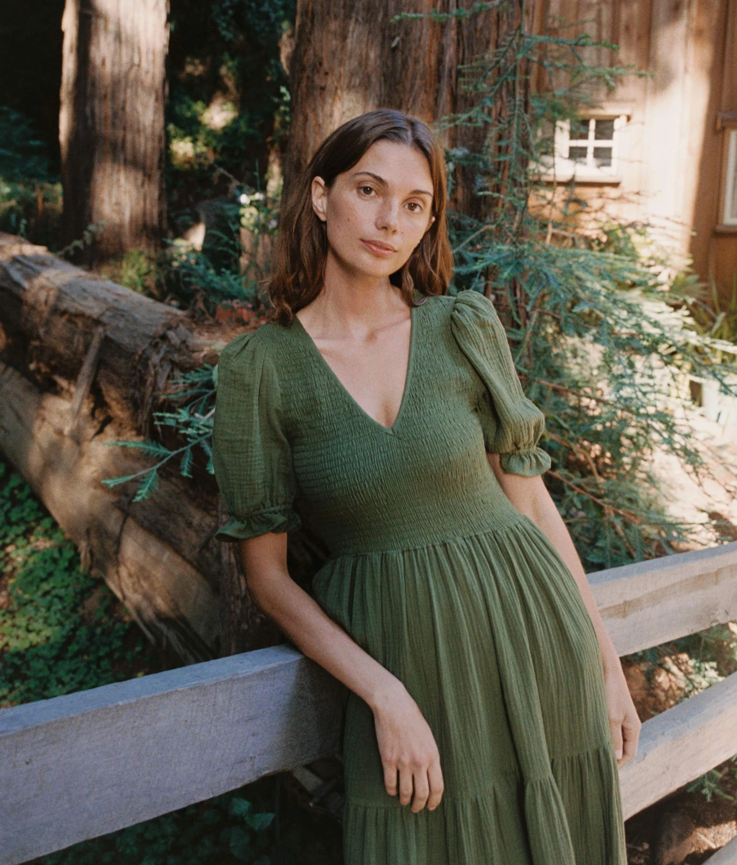 The Brooklyn Dress | Forest Gauze 4 The Brooklyn Dress | Forest Gauze - Image 2