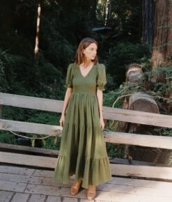 The Brooklyn Dress | Forest Gauze 11 The Brooklyn Dress | Forest Gauze -AURIN Clothing Shop Salona 6