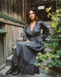 The Sarah Dress | Ginkgo Black