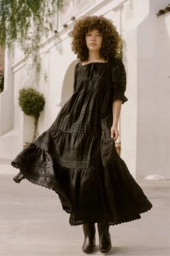 The Shaina Dress | Onyx -AURIN Clothing Shop Shaina1 c0cb16ec 8de3 4853 81e7 3bb11ed6879c