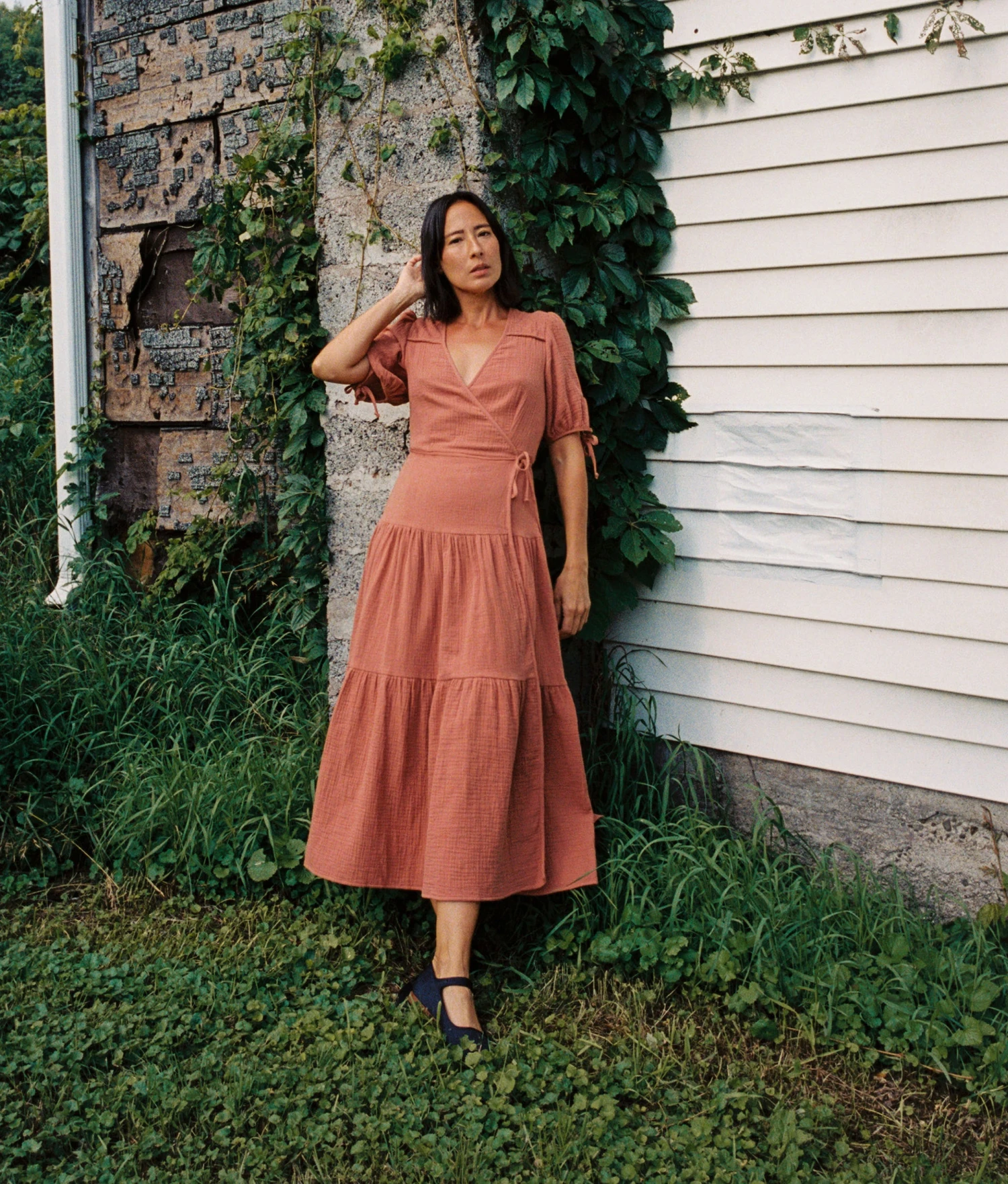 The Augusta Dress | Terracotta Gauze 4 The Augusta Dress | Terracotta Gauze - Image 2