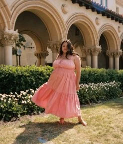 The Zuri Dress Extended | Salmon Frills Poppy -AURIN Clothing Shop Zuri3 b3256f18 581d 48a4 8e7c 86df16fc8edb